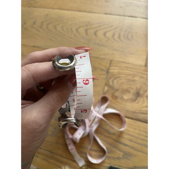 Chimney Butte Sterling Cuff Turquoise Pink Conch Southwest Artisan Silver 45g - Picture 13 of 13